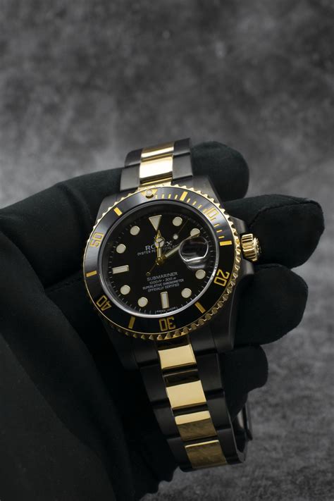 rolex black and gold watch|gold Rolex price list.